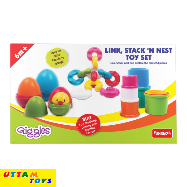 Funskool Giggles Link Stack N Nest Toy Set