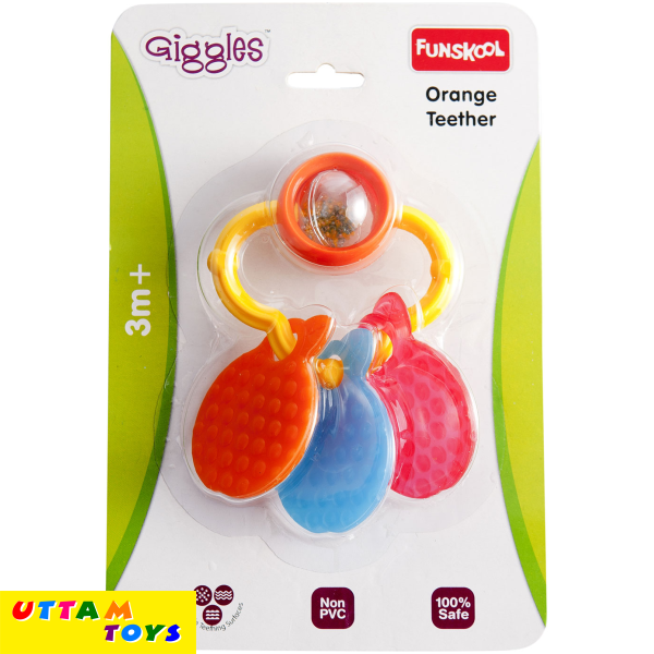 Funskool Giggles Orange Teether