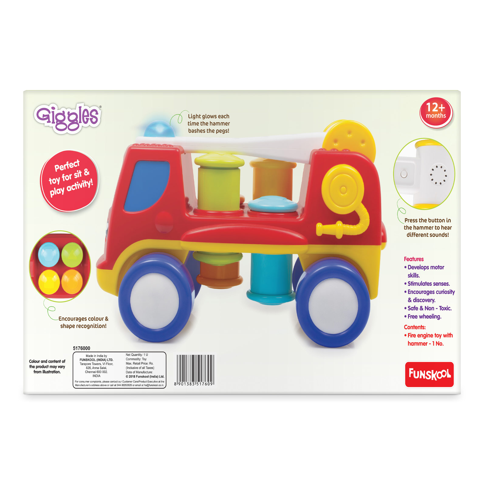 Funskool Giggles Peg Basher Engine