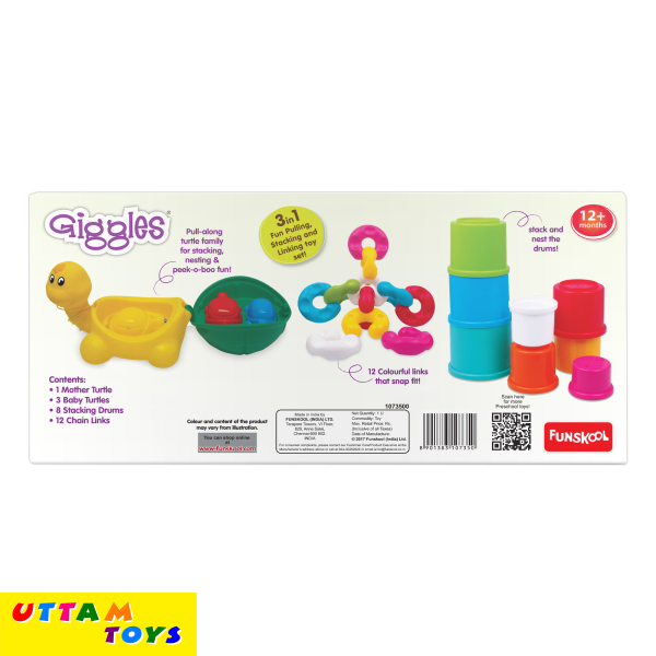 Funskool Giggles Pull Stack 'N Link Toy Set