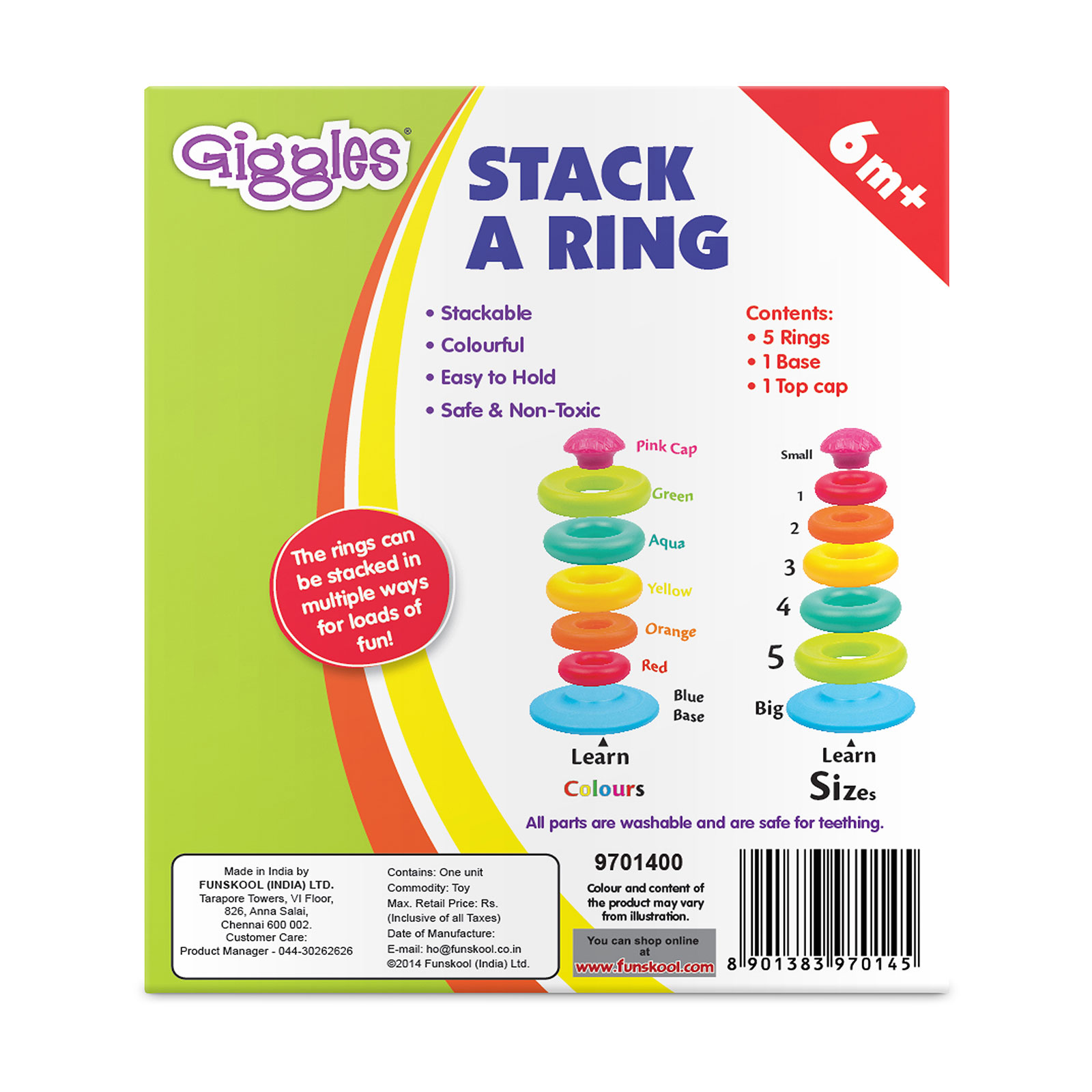 Funskool Giggles Stack A Ring