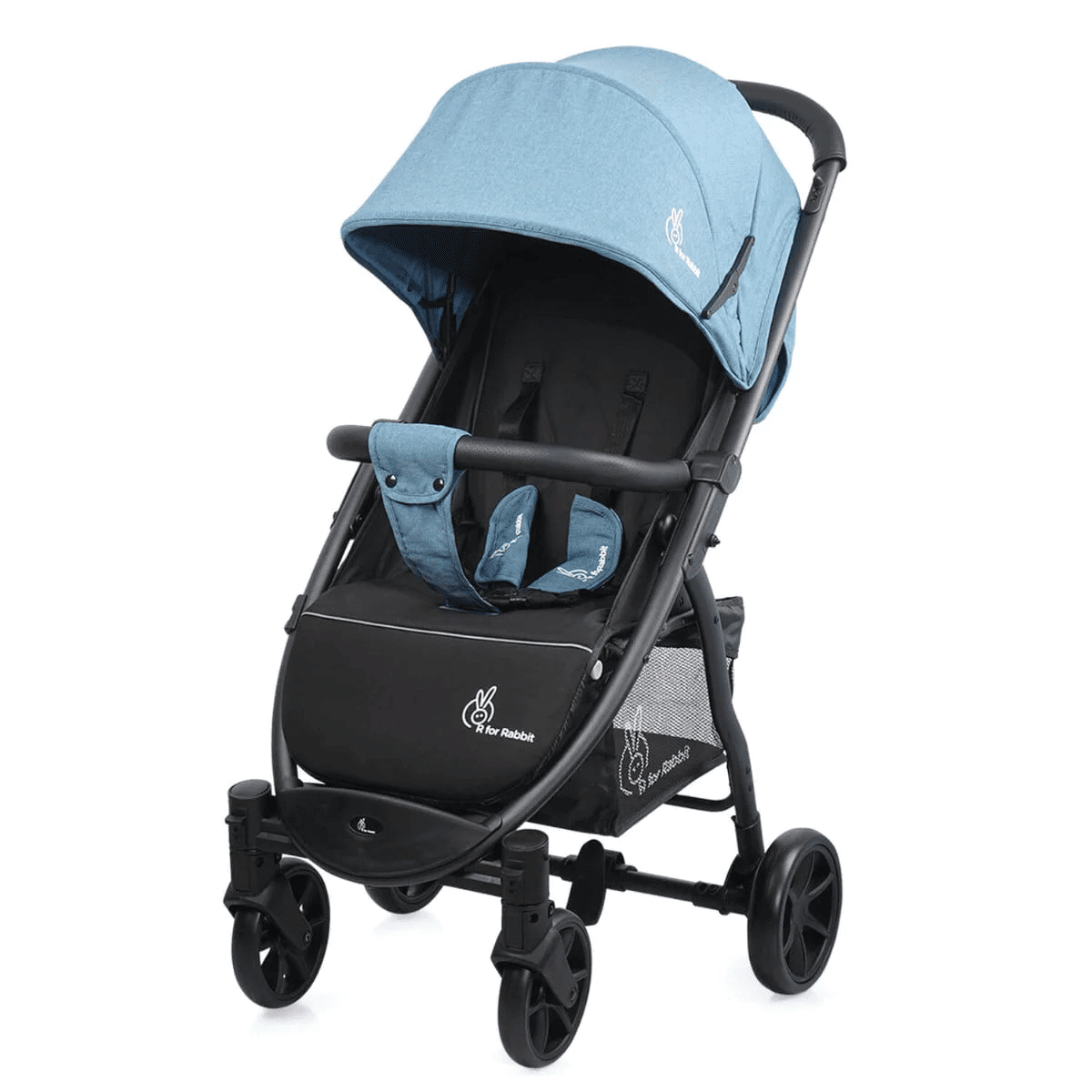 R for Rabbit Falcon Flight Stroller - Easy to Carry & Store, Multi Position Recline, Basket, Rear Brake