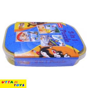 Funskool Looney Tunes Lunch Box 3-in-1 Puzzle