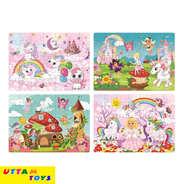 Ratna's 4 in 1 Unicorn Kingdom Jigsaw Puzzle for Kids