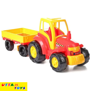 Friction Powered Anand Toy Tractor With Trolley