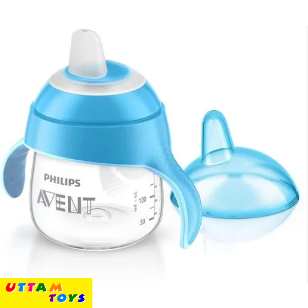 Philips Avent Premium Spout Cup White and Light Blue Sipper Bottle 200 ML