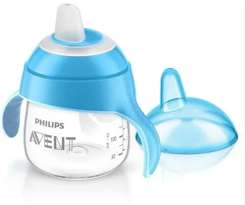 Philips Avent Premium Spout Cup White and Light Blue Sipper Bottle 200 ML