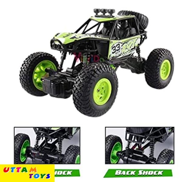 Uttam Toys Remote Control Rock Crawler Four Wheel Drive 1:20 Plastic Alloy Body Rock Climber High Speed Monster Racing Car