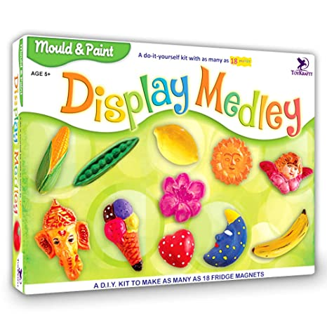 ToyKraft: Mould & Paint Kit - Display Medley for Kids