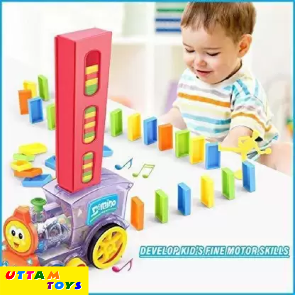 Uttam Toys Domino Funny Train Choochoo 60 Pcs