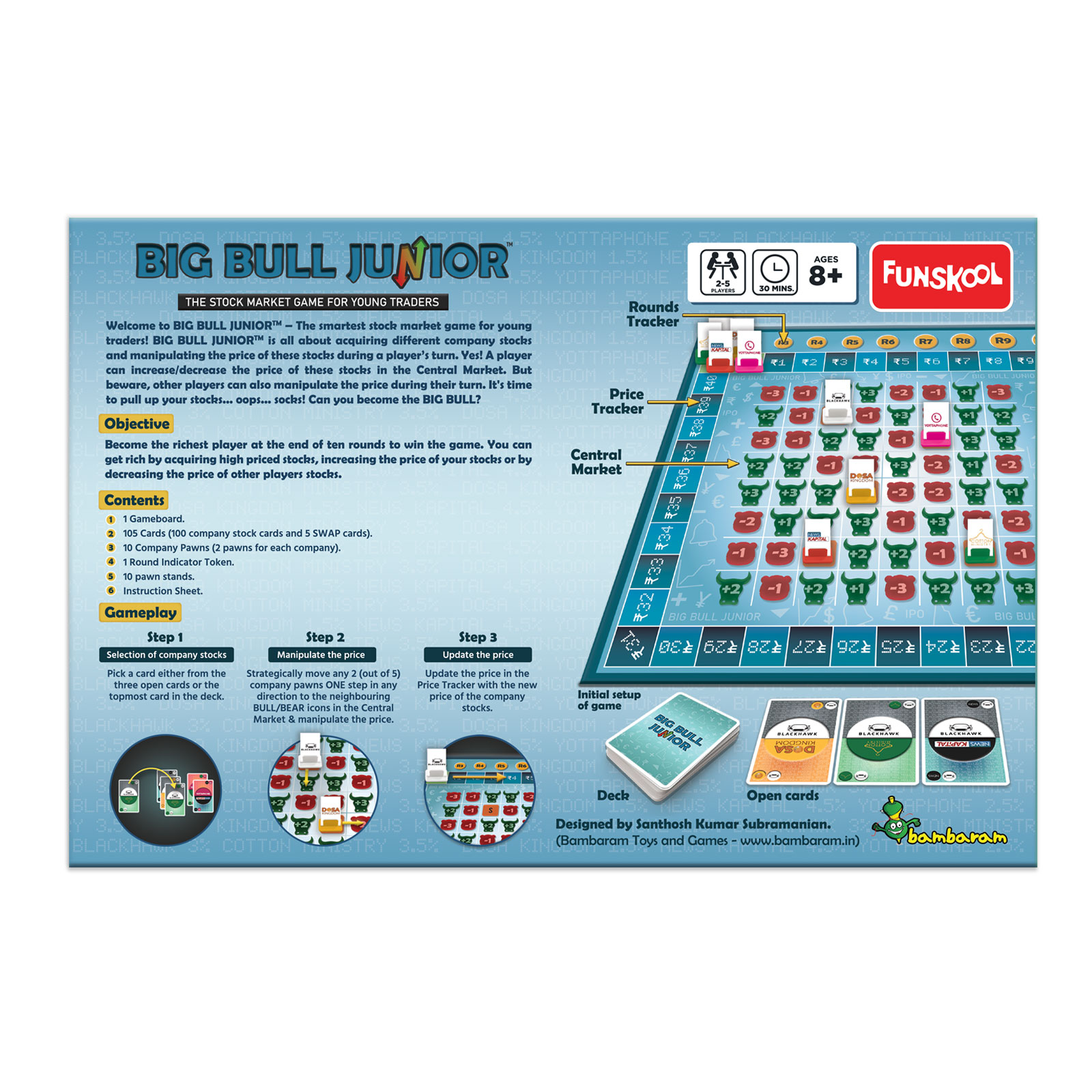 Funskool Big Bull Junior The Stock market Game