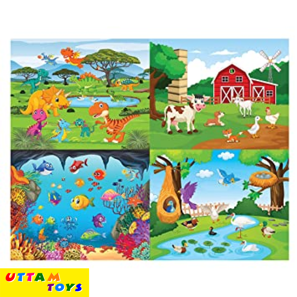 Funskool Play & Learn Dino Pets Aquatic Birds 4in1 Puzzle