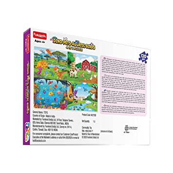 Funskool Play & Learn Dino Pets Aquatic Birds 4in1 Puzzle