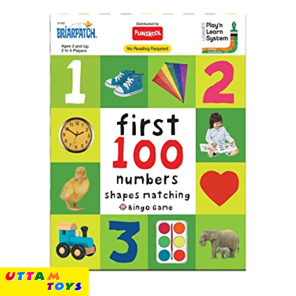 Funskool Games - First 100 Numbers Shapes Matching Bingo Game