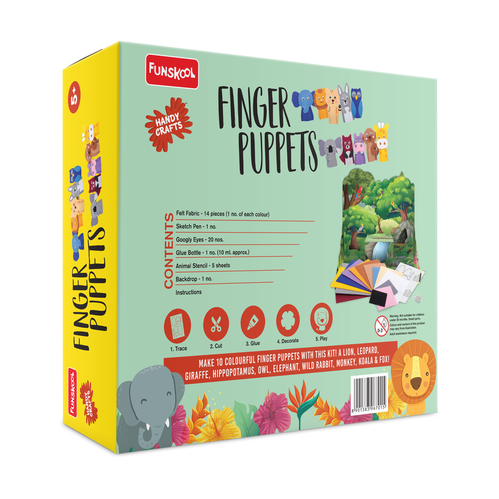 Funskool Handy Crafts Finger Puppets