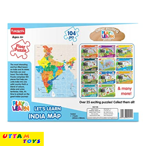 Funskool Let's Learn India Map Puzzle