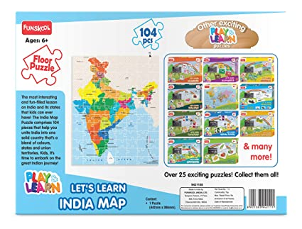 Funskool Let's Learn India Map Puzzle