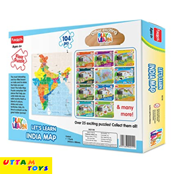 Funskool Let's Learn India Map Puzzle