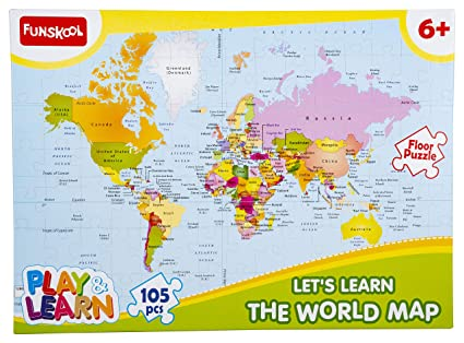 product featue image World Map Puzzle Comes with 105 puzzle pieces, this floor sized puzzle will help your child learn about the countries and their flags. product featue image Puzzle Let your kids or parents train their problem solving and thinking skills with this floor puzzle, or use it as a way to relieve stress after a long day at work. It's great for the whole family product featue image A Gift Everyone Will LOVE jigsaw puzzles are the perfect choice! Give your loved ones hours of entertainment. product featue image Recommended for kids aged above 6+ This Jigsaw Puzzle is recommended for kids aged above 6+. It helps to improve geographical knowledge.