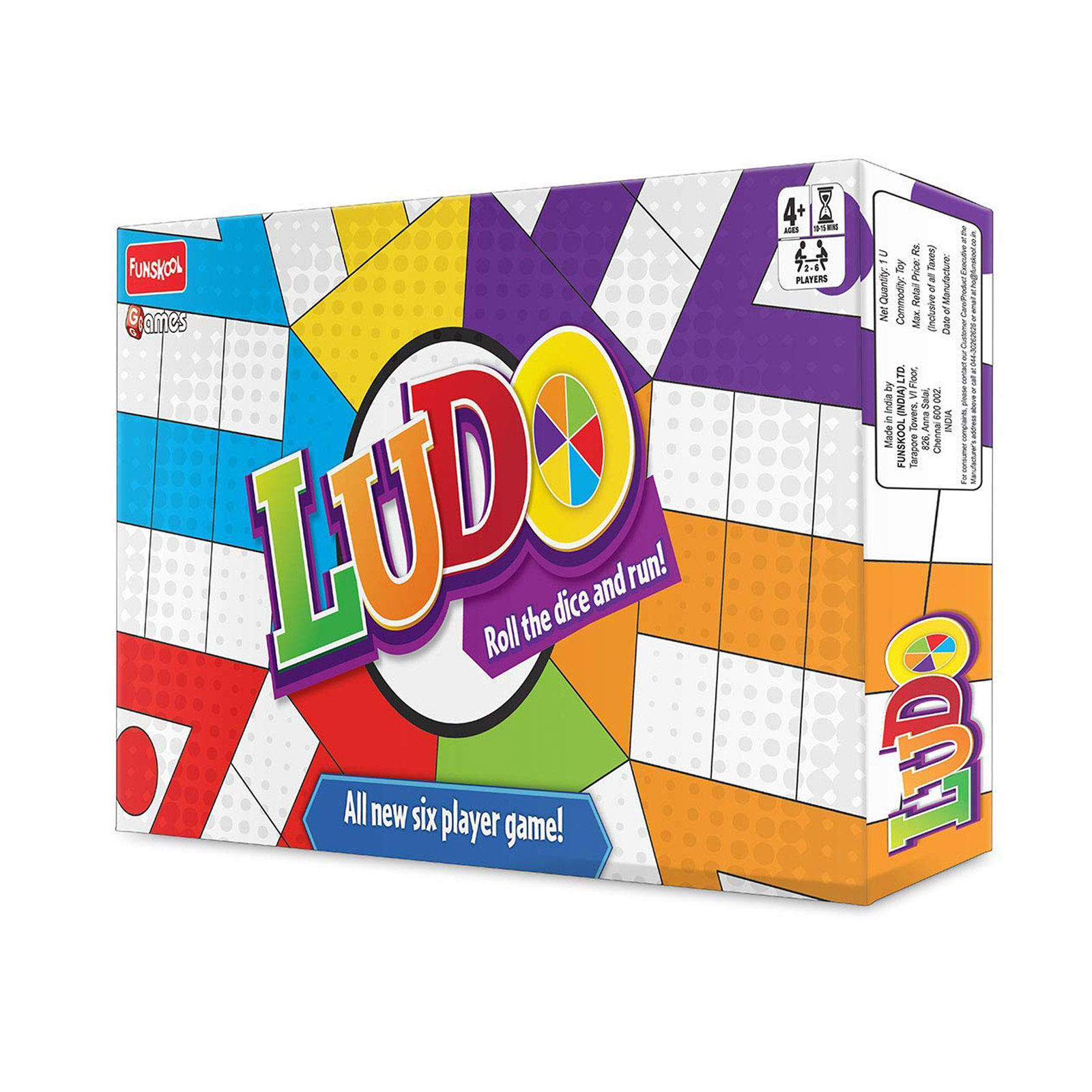 Funskool Ludo New Six Player Game