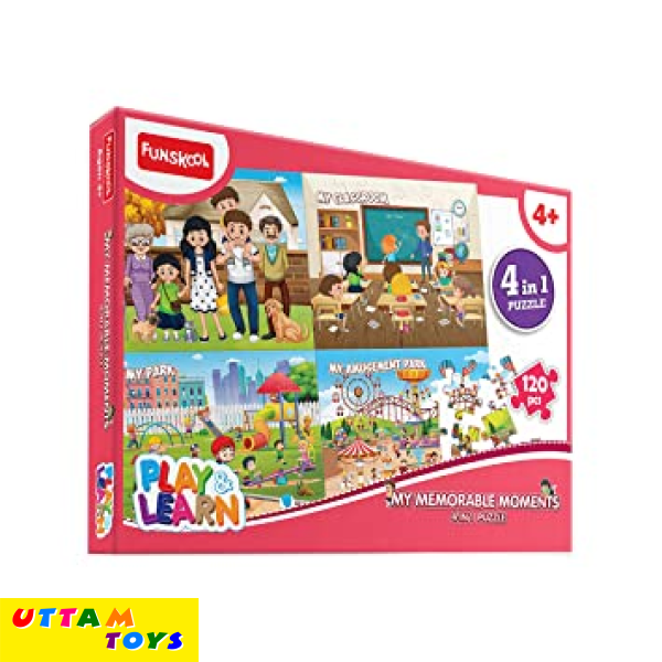 Funskool Play & Learn-My Memorable Moments 4in1 Puzzle