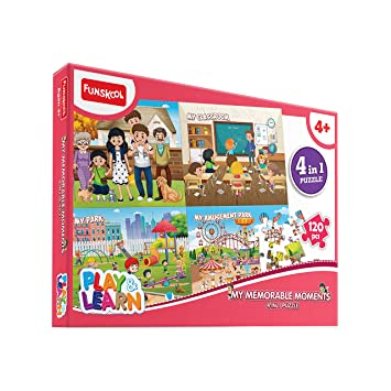 Funskool Play & Learn-My Memorable Moments 4in1 Puzzle