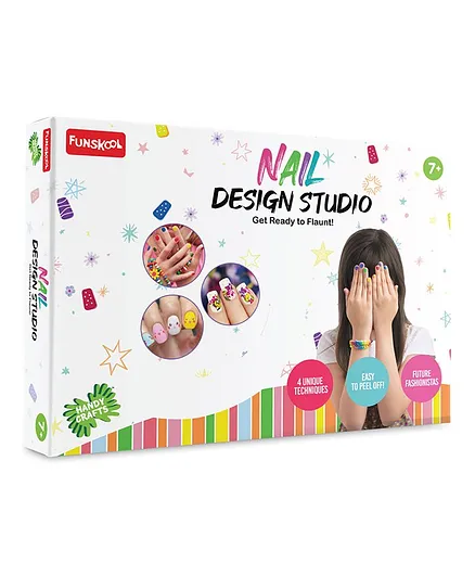 Funskool Handycrafts Easy To Peel Nail Design Studio