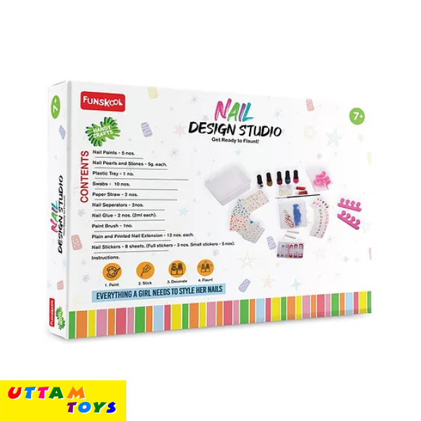 Funskool Handycrafts Easy To Peel Nail Design Studio