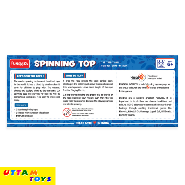 Funskool Spinning Top The Traditional Outdoor Games of India