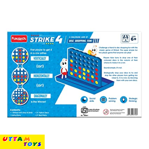 Funskool Strike4 Classic disc Dropping Game, Get 4 in a Row