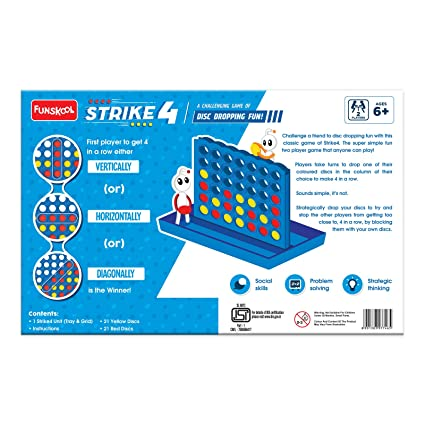 Funskool Strike4 Classic disc Dropping Game, Get 4 in a Row