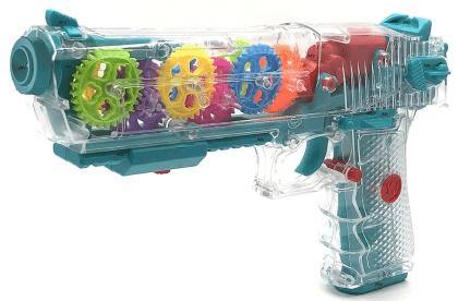 Musical Light Mechanical Gear Structure Gun