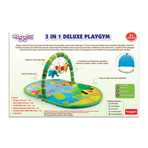 Funskool Giggles 3 IN 1 DELUXE PLAYGYM