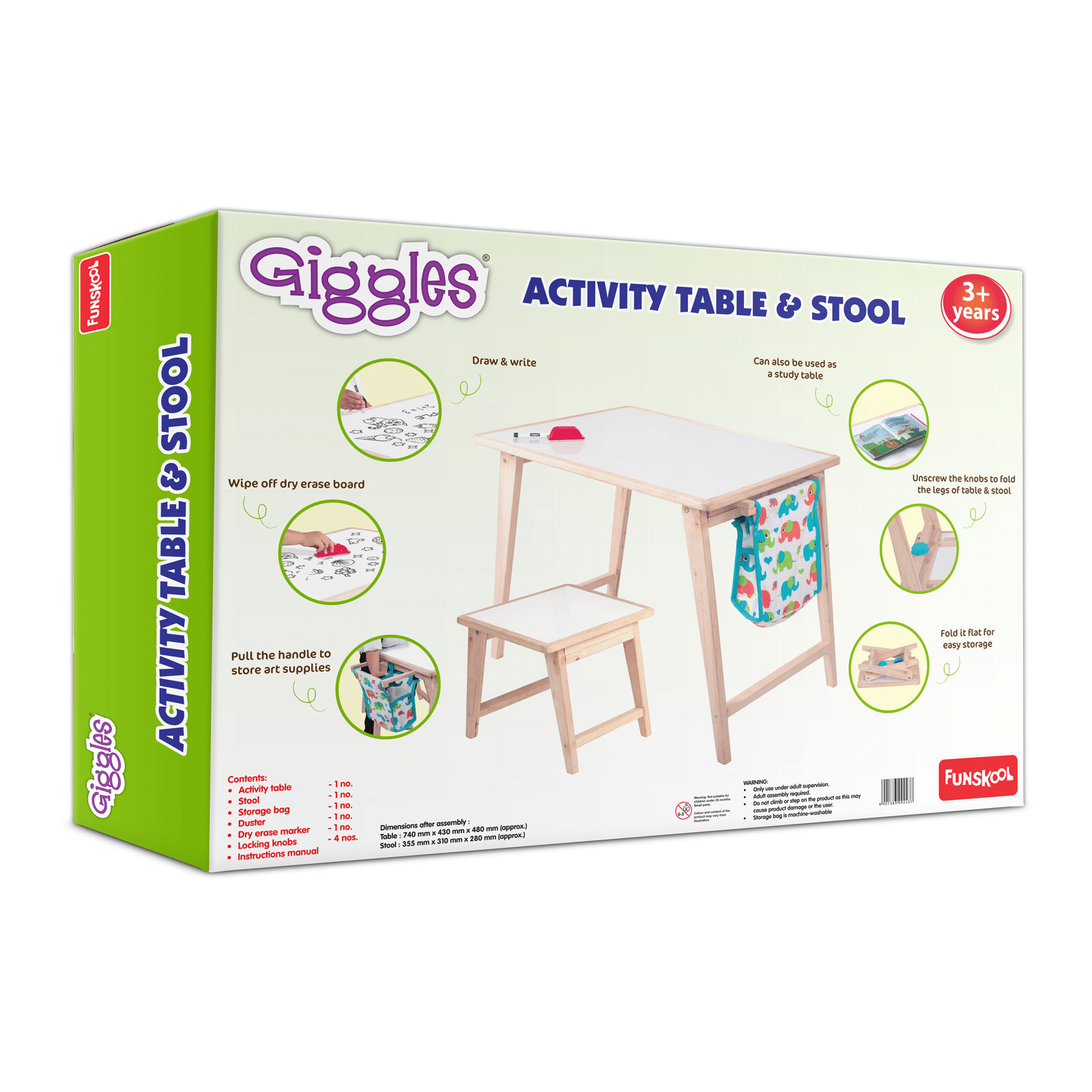 Funskool Giggles Activity Table & Stool