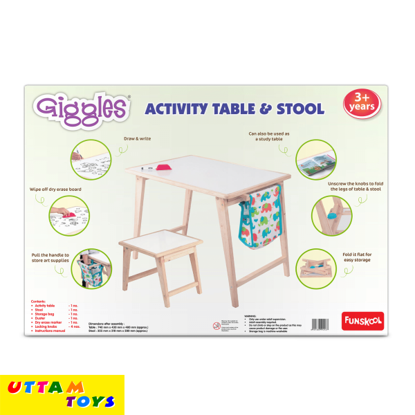 Funskool Giggles Activity Table & Stool