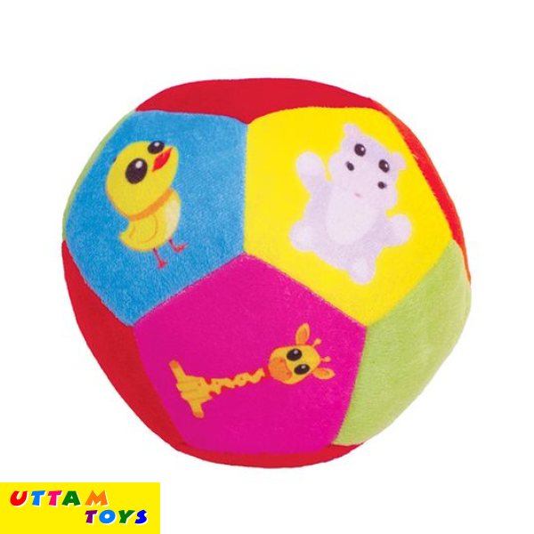 Funskool Giggles Animal Soft Ball Toy Multicolor - Diameter 15 cm