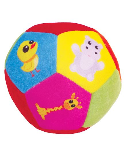 Funskool Giggles Animal Soft Ball Toy Multicolor - Diameter 15 cm