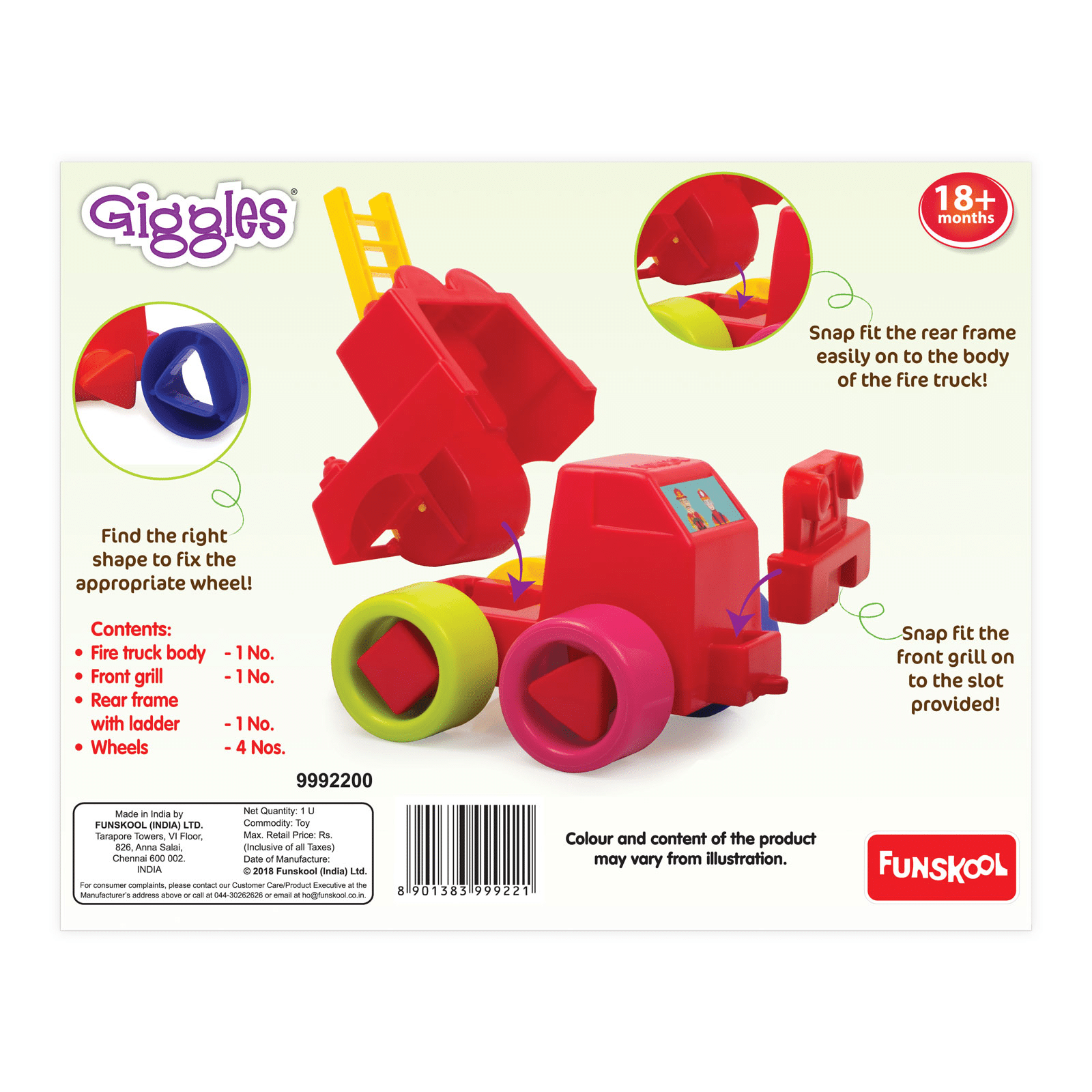 Funskool Giggles Fire Truck