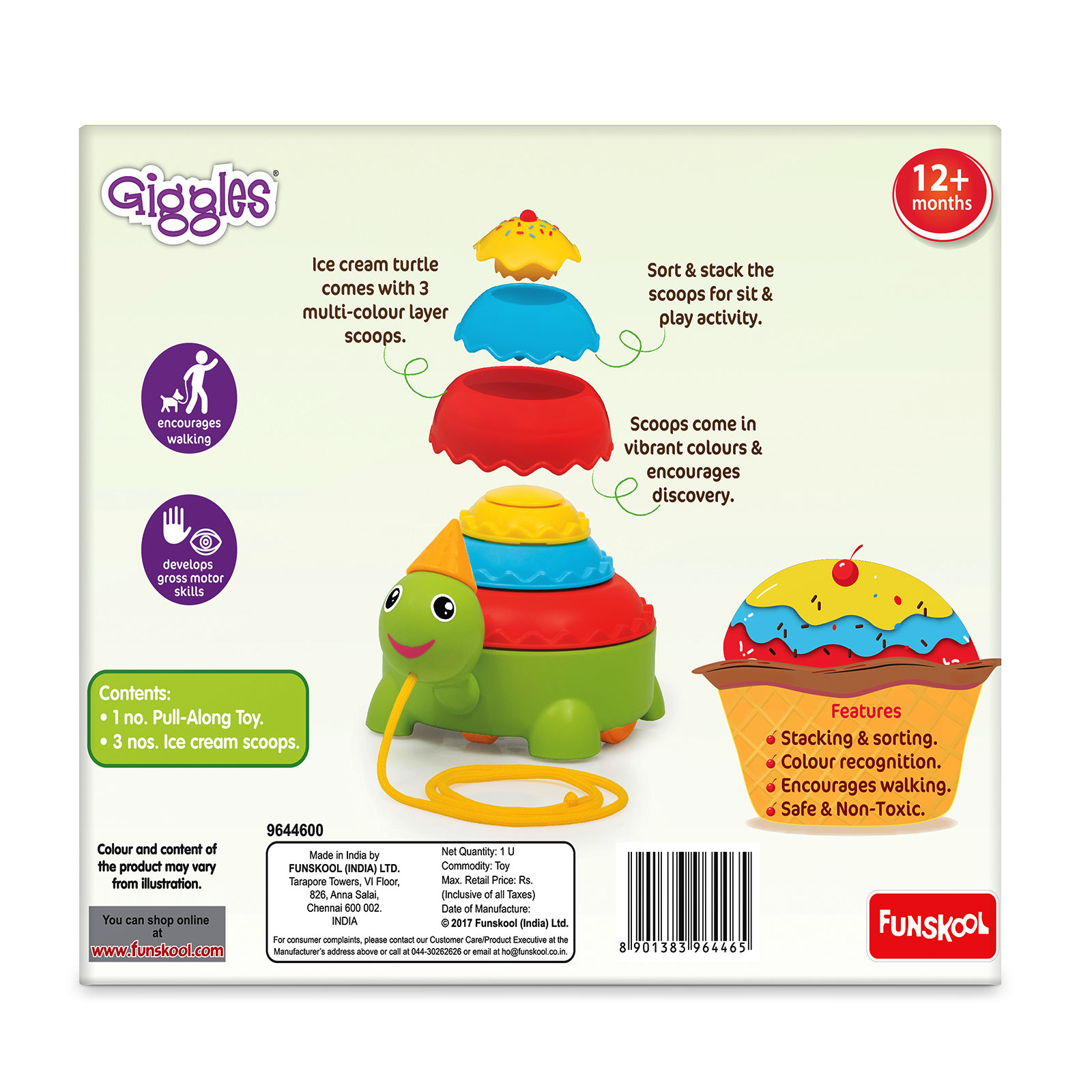 Funskool Giggles Ice Cream Turtle