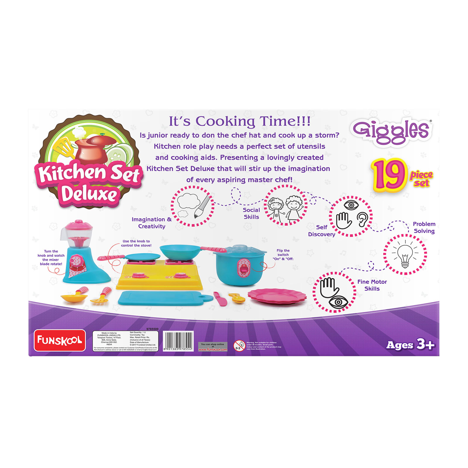 Funskool Giggles Kitchen Set Deluxe