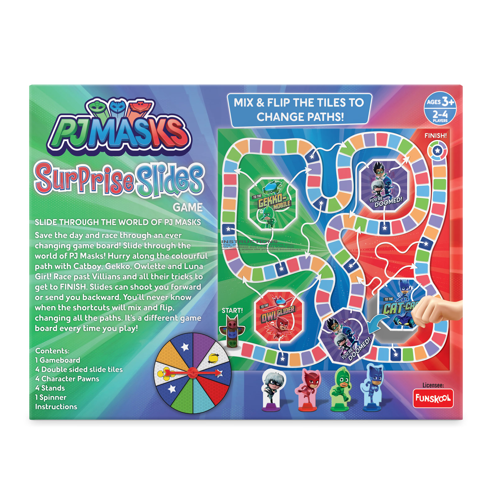 Funskool Giggles PJ Masks Surprise Slides Game