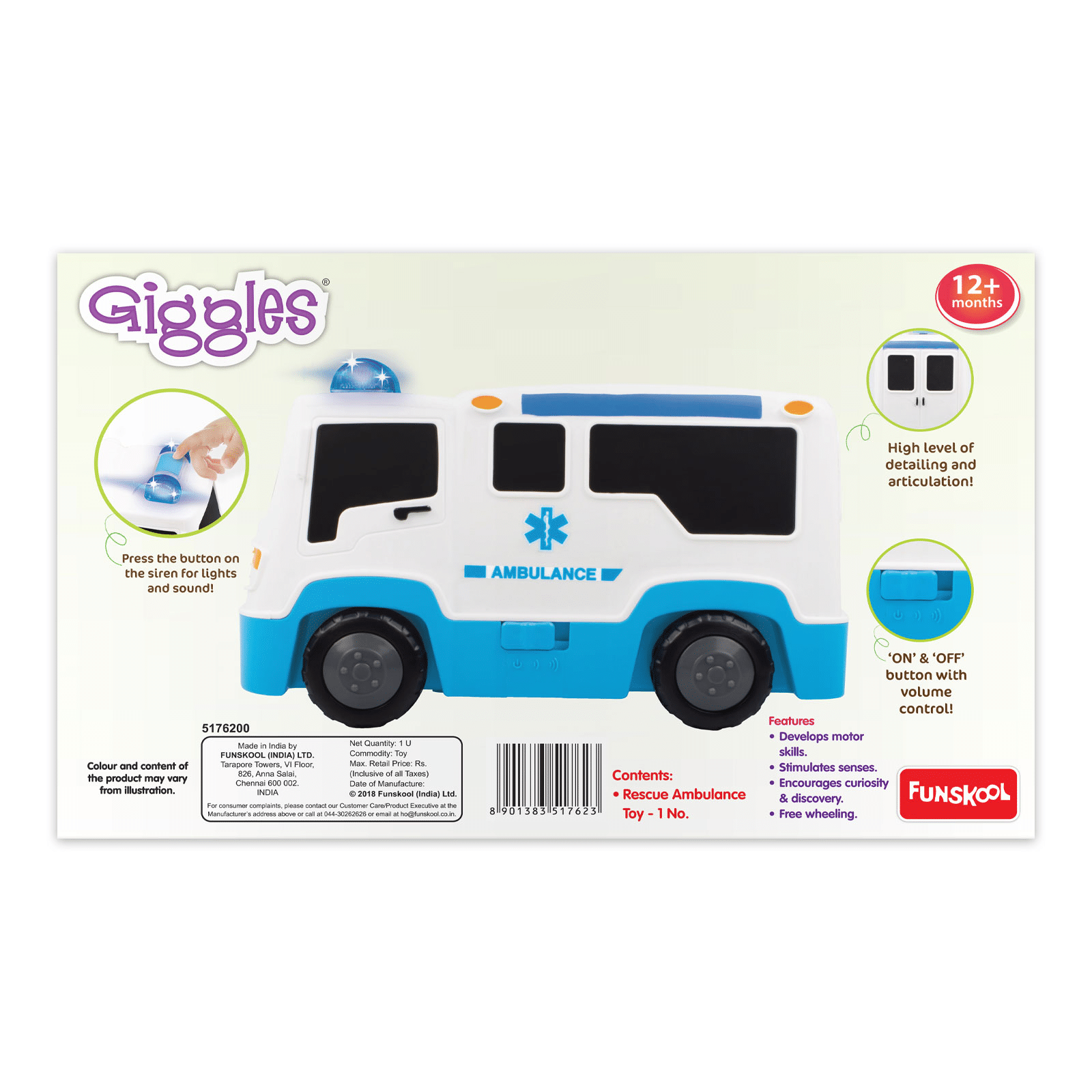 Funskool Giggles Rescue Ambulance