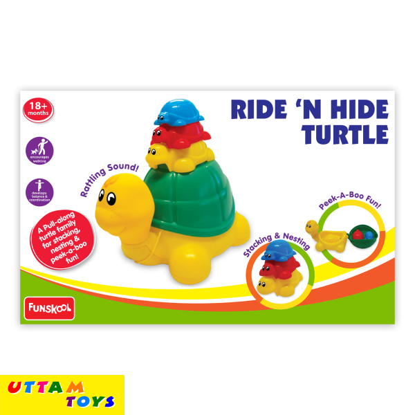 Funskool Giggles Ride N Hide Turtle