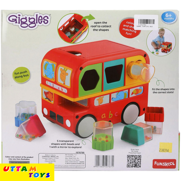 Funskool Giggles Shape Sorting Bus