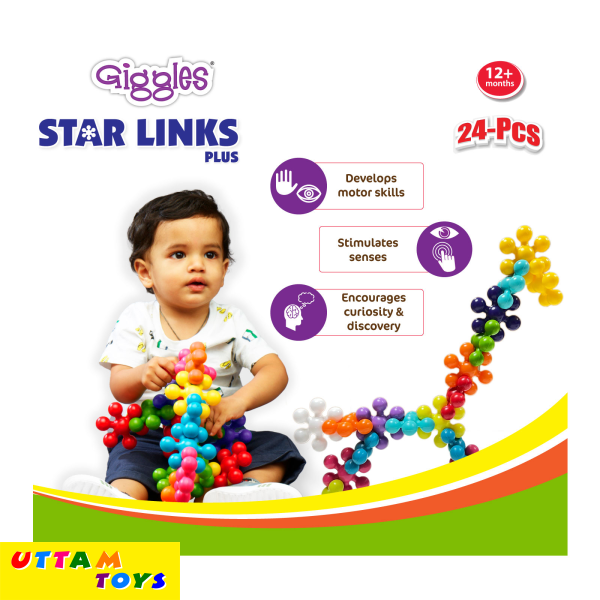 Funskool Giggles - Star Links Plus - 24pcs