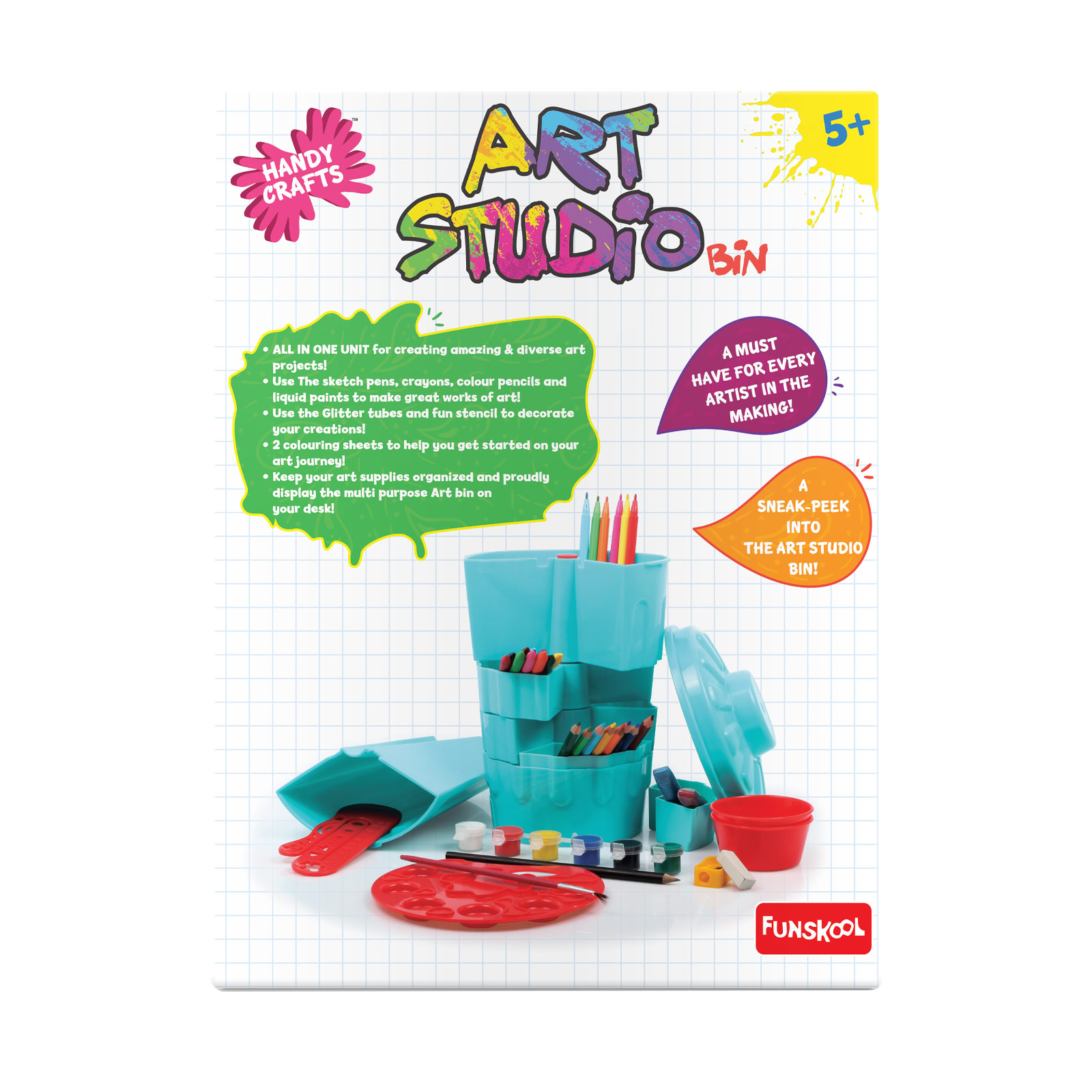 Funskool Handycrafts Art Studio Bin