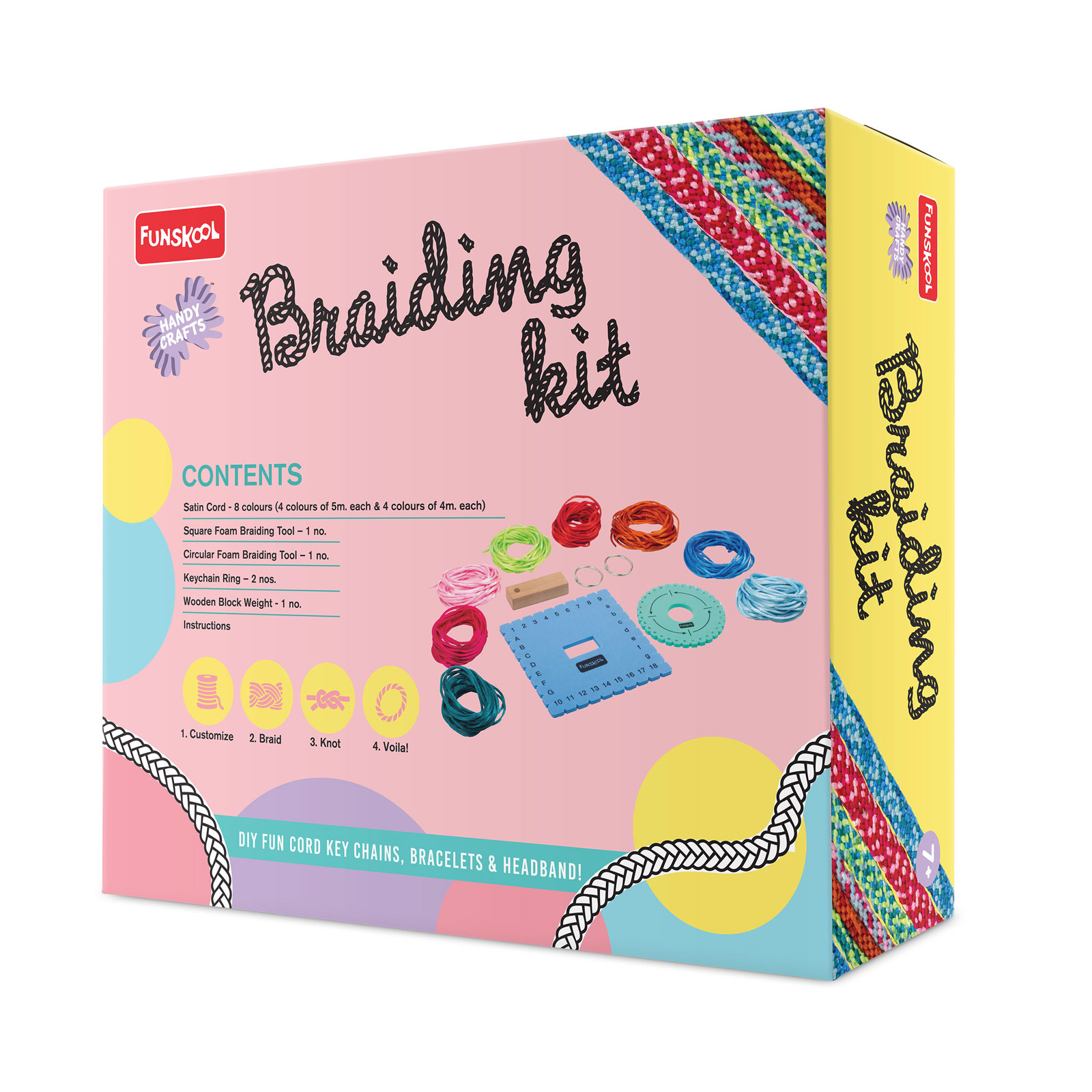 Funskool Handy Crafts Braiding Kit