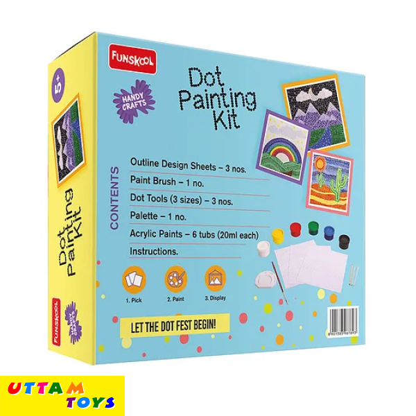 Funskool HandyCrafts Dot Painting Kit