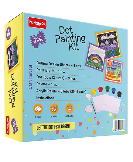 Funskool HandyCrafts Dot Painting Kit