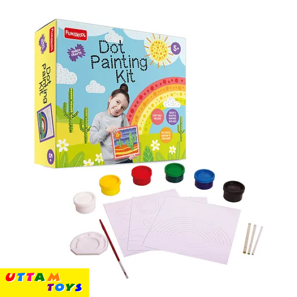 Funskool HandyCrafts Dot Painting Kit